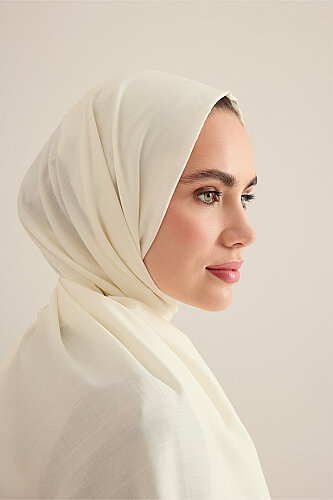 Bordür Bambunoor Kemik Yün İpek Şal 70x200 - 5