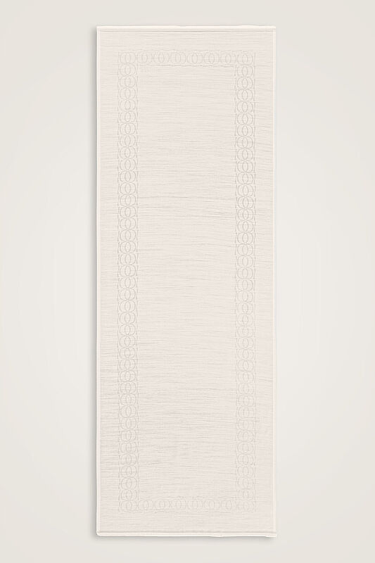 Bordür Bambunoor Kemik Yün İpek Şal 70x200 - 2