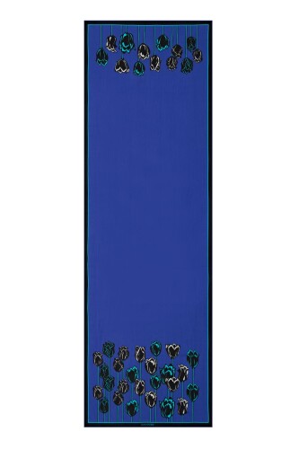 Bosphorus Tulip Shawl Blue - 2