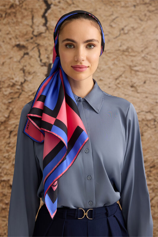 Box Box Silk Scarf Pink - 4