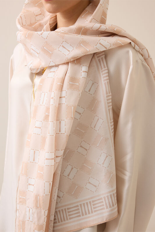 Brand I Beige Cotton Floss Scarf - 3