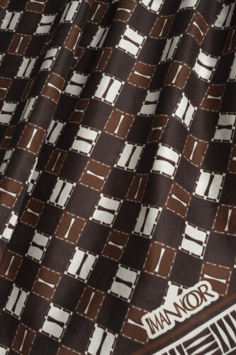 Brand I Brown Cotton Floss Scarf - 4