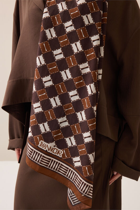 Brand I Brown Cotton Floss Scarf - 6