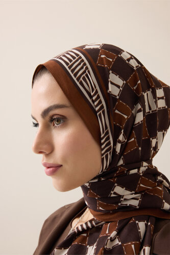 Brand I Brown Cotton Floss Scarf - 3
