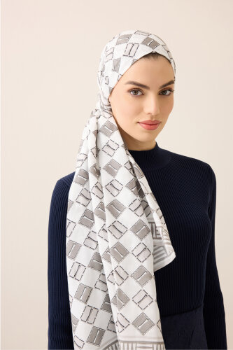Brand I Grey Cotton Floss Scarf 