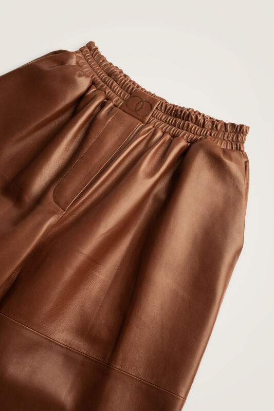 Brown Leather Pants - 3