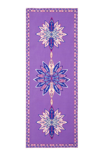 Bud Silk Shawl Purple - 2