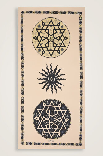 Buhara Bej Kaşmir İpek Şal 100x200 