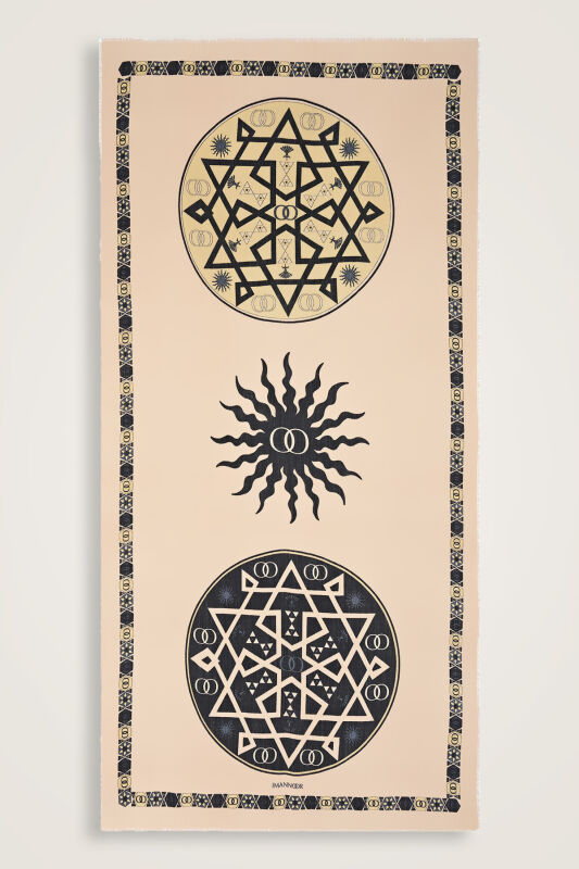 Buhara Bej Kaşmir İpek Şal 100x200 - 1