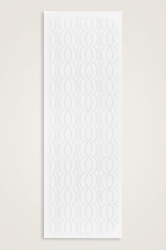 Büyük Bambunoor Beyaz Ferah Tensel Şal 70x200 - 1