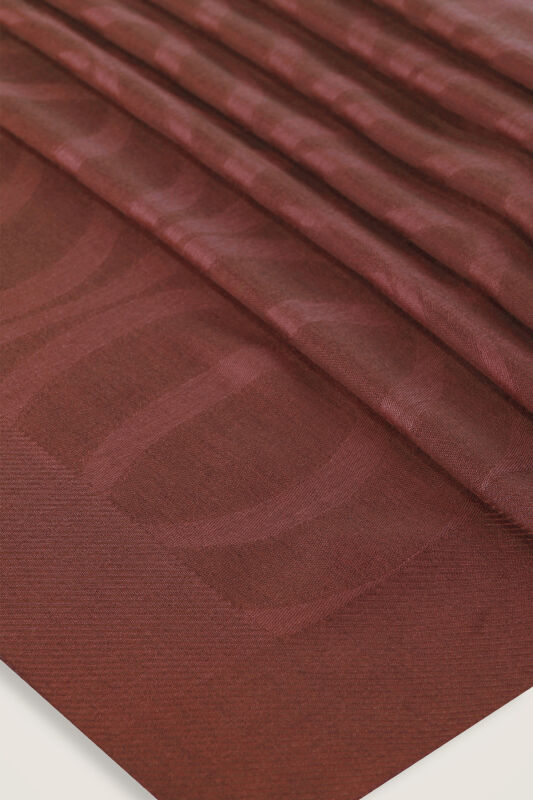 Büyük Bambunoor Bordo Ferah Tensel Şal 70x200 - 4