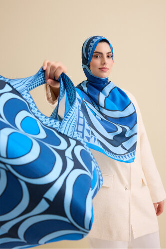 Büyük Bambunoor Lacivert Yaz Çantası - Imannoor (1)