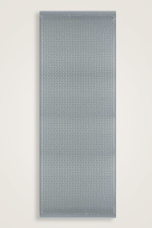 Iman I Gri İpek Şal 70x200 - 1
