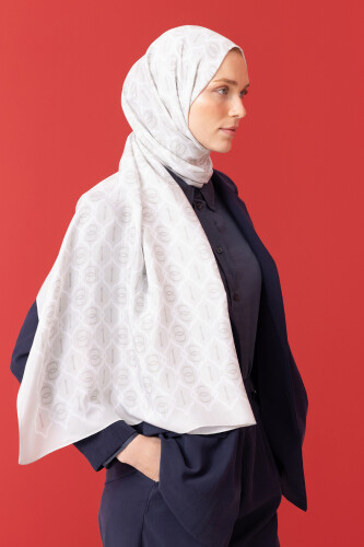 Cage Bright Flush Viscose Shawl Grey - 3