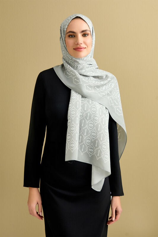 Cage Flosh Viscose Shawl Grey - 5