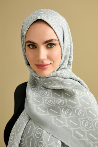 Cage Flosh Viscose Shawl Grey - 3