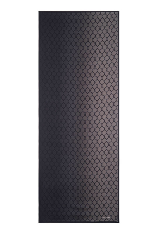 Cage Gradient Black Flush Viscose Shawl - 2
