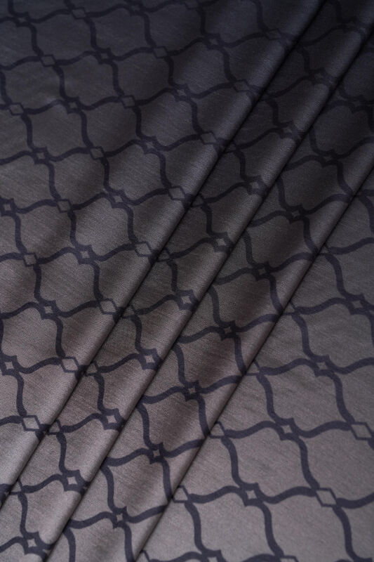 Cage Gradient Black Flush Viscose Shawl - 6