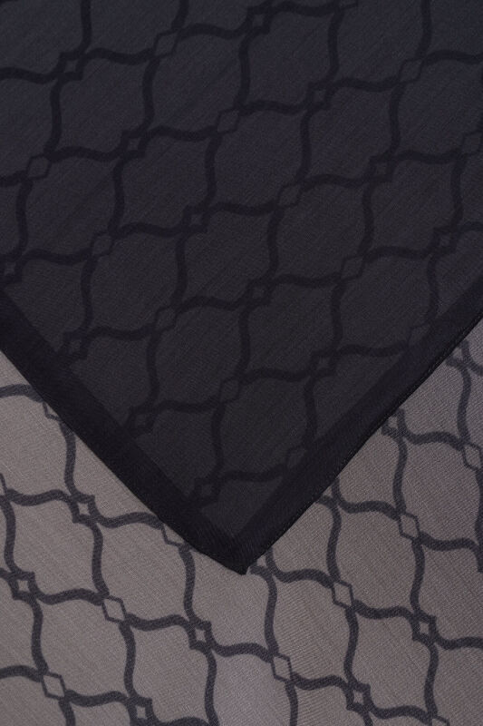 Cage Gradient Black Flush Viscose Shawl - 4
