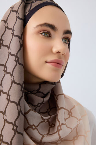 Cage Gradient Cream Flush Viscose Shawl - 8