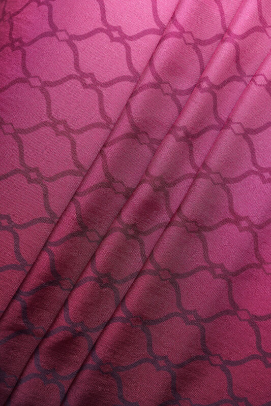Cage Gradient Pink Flush Viscose Shawl - 6