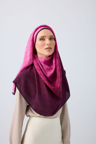 Cage Gradient Pink Flush Viscose Shawl - 7