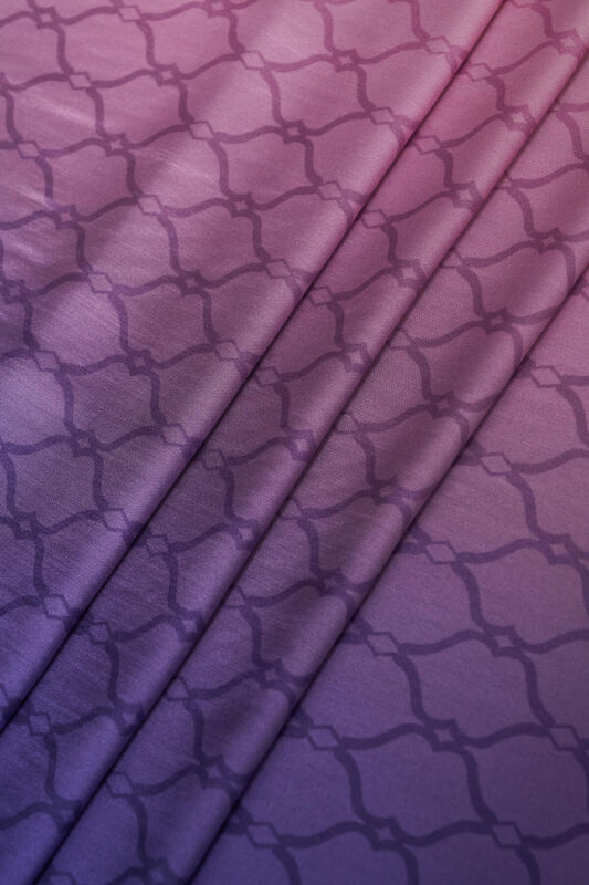 Cage Gradient Purple Flush Viscose Shawl - 6