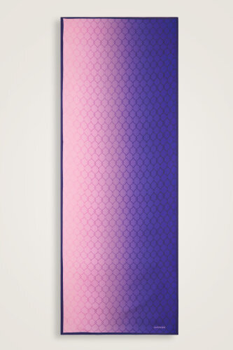 Cage Gradient Purple Flush Viscose Shawl - 2