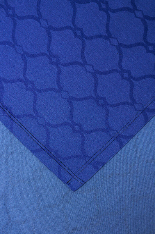 Cage Navy Blue Gradient Supreme Shawl - 2