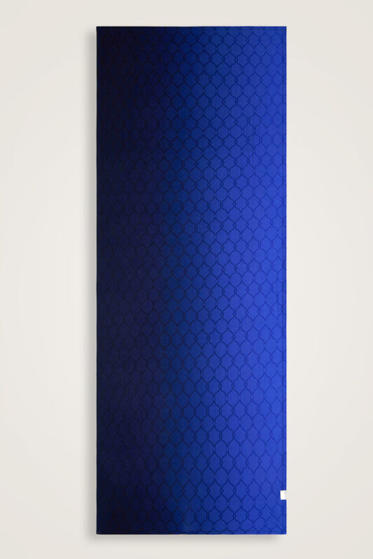 Cage Navy Blue Gradient Supreme Shawl - 2