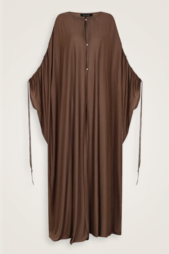Cappuccino Combed Cotton Abaya 