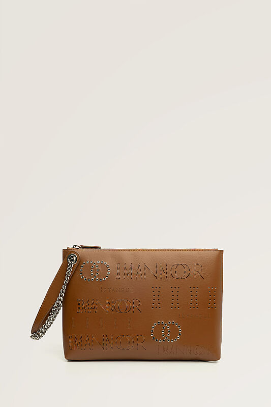 Capsule Monogram Tan Portfolio Bag - 1