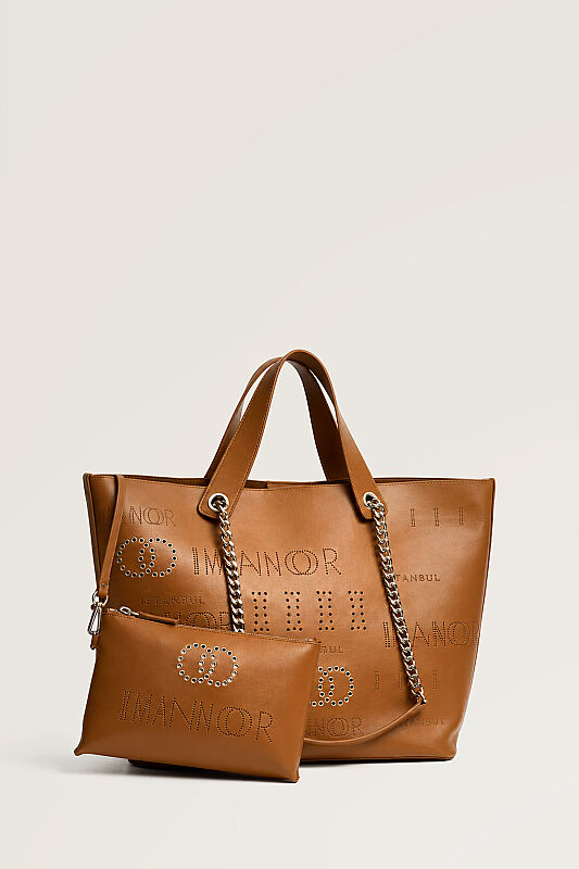 Capsule Monogram Tan Shoulder Bag - 1
