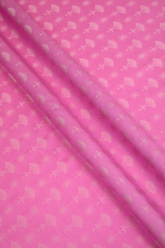 Carnation Monogram Silk Shawl Pink - 2