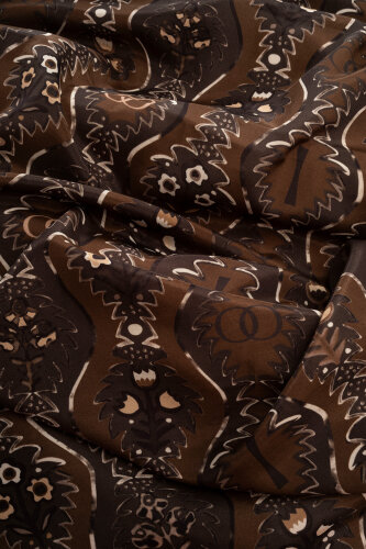 Cascade Brown Cotton Floss Shawl - 4