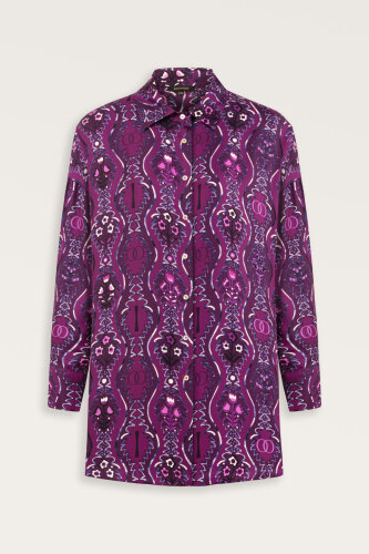 Cascade Fuchsia Silk Shirt - Imannoor (1)
