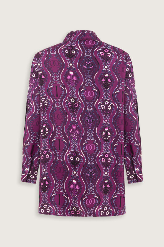 Cascade Fuchsia Silk Shirt - 4