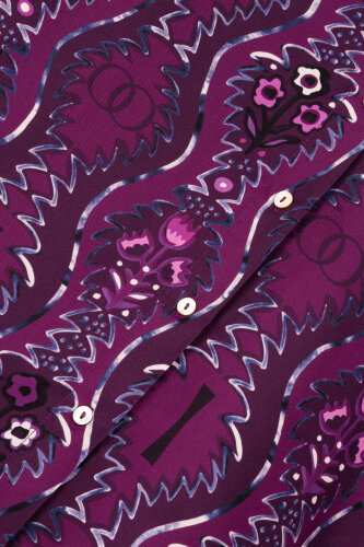 Cascade Fuchsia Silk Shirt - 6