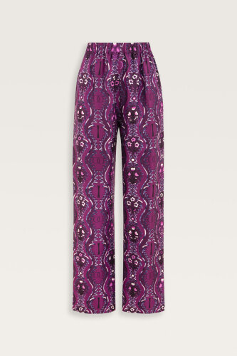 Cascade Fuchsia Silk Trousers - Imannoor (1)