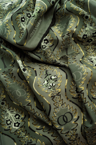 Cascade Green Cotton Floss Shawl - 4