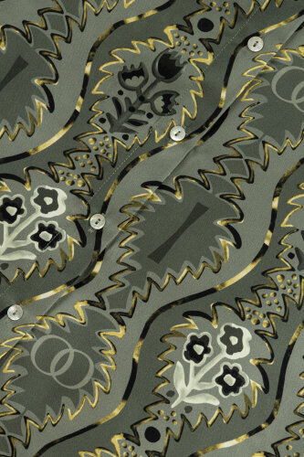 Cascade Khaki Silk Shirt - 6