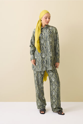 Cascade Khaki Silk Shirt - Imannoor (3)