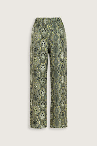 Cascade Khaki Silk Trousers - 4