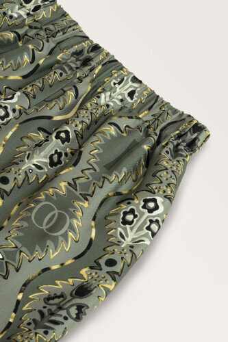 Cascade Khaki Silk Trousers - 5