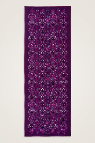 Cascade Purple Cotton Floss Shawl - 2