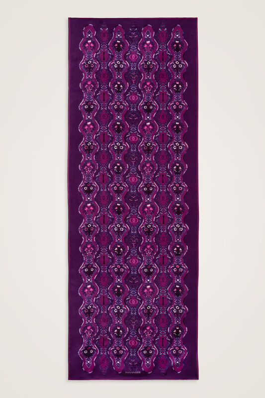 Cascade Purple Cotton Floss Shawl - 2