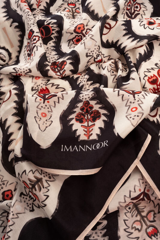 Cascade White Cotton Floss Shawl - 4