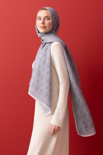 Chain Shawl Grey - 5