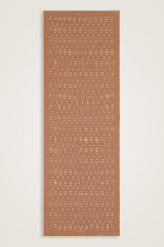 Chain Logo Camel Hair Cotton Floss Shawl 