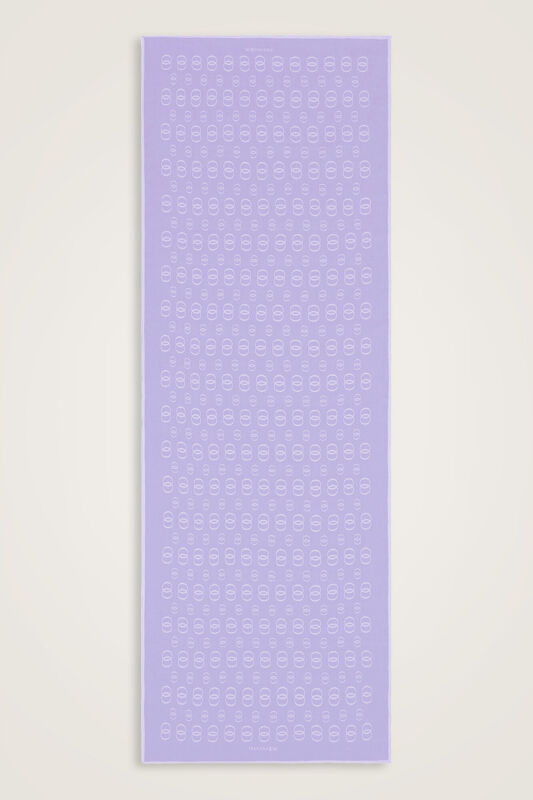 Chain Logo Lavender Cotton Floss Shawl - 1